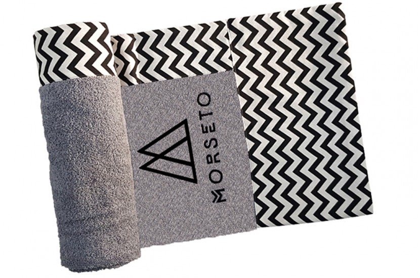Πετσέτα Θαλάσσης MORSETO Luxury Grey Geometric 155 x 75cm